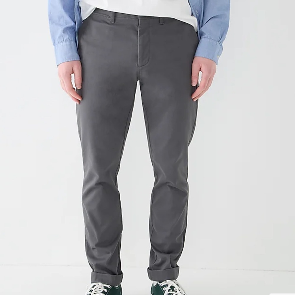 J crew onyx grey 770 straight fit stretch chino pants